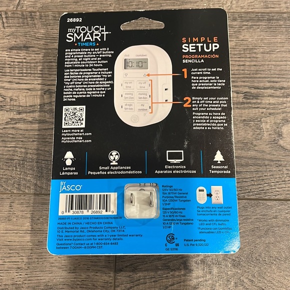 My Smart Touch - Plug In Programmable Digital Timer - Picture 2 of 3